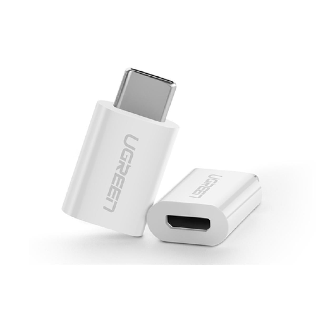 UGREEN US157 Micro to Type-C USB Converter 3.1 C OTG Adapter-White UGREEN US157 Micro to Type-C USB Converter 3.1 C OTG Adapter-White